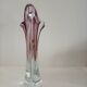 Art vase by designer Joseph Hospodka in authentic Bohemian crystal.