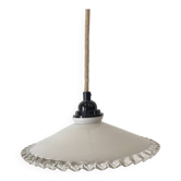 Vintage opaline pendant light "Simone"