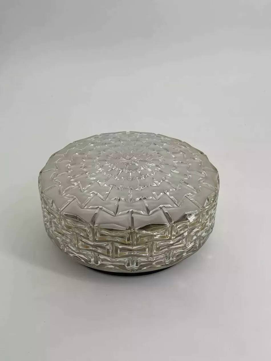 Glass ceiling light, 1960s