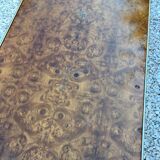 Elm magnifying glass coffee table circa 1970