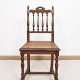 Chaises cannées, style Louis XIII
