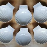 Coquilles Saint Jacques porcelaine blanche Apilco