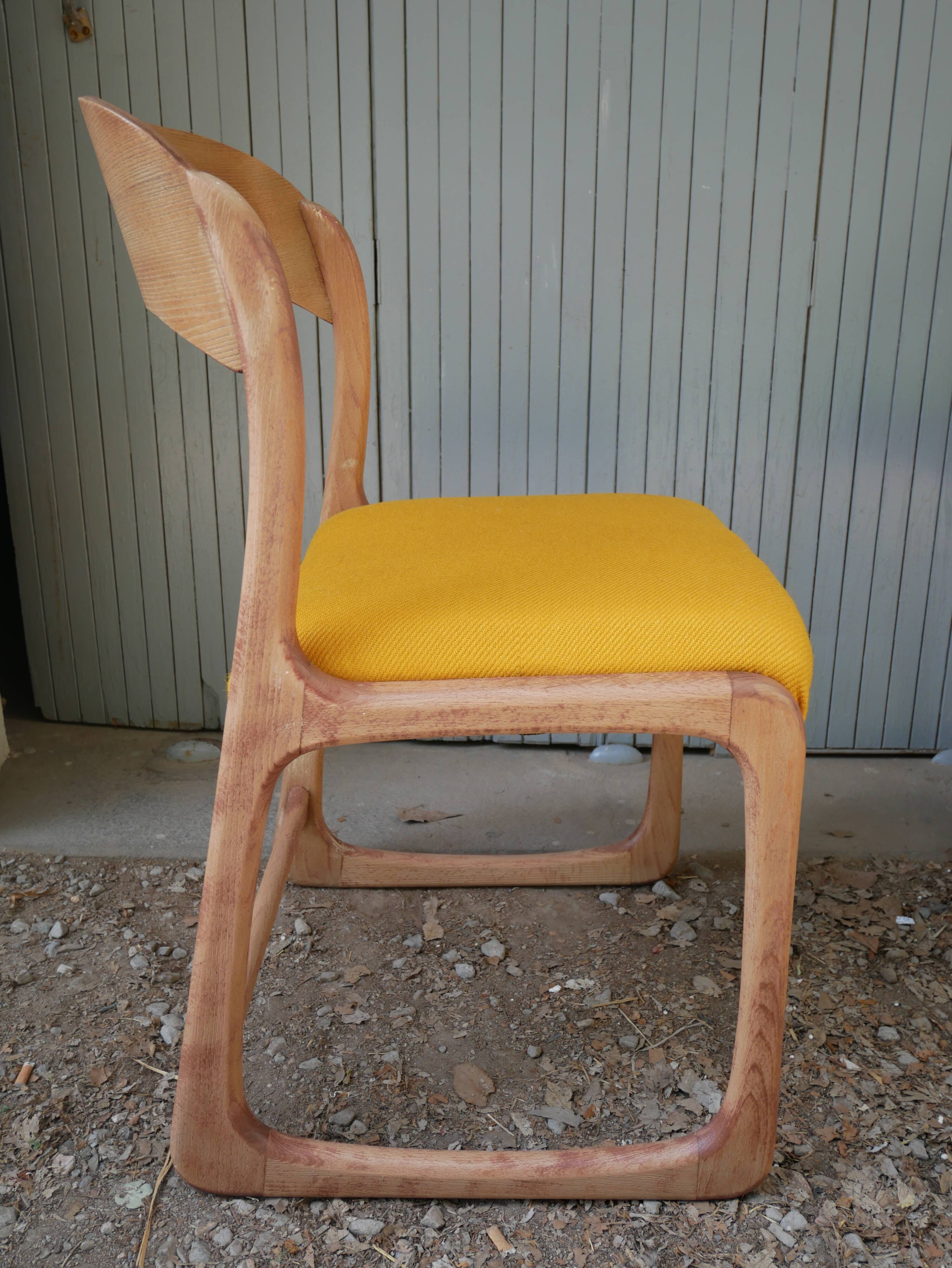 Paire d chaises traineau Baumann