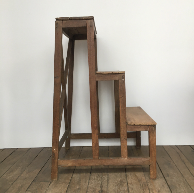 Old wooden stepladder