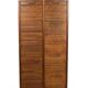 Antique double curtain oak cabinet