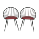 Pair of barrel style chairs from the 50s