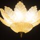 Set of 2 Rome, Murano Glass Gold\Orange Ceiling Light or Flush Mount, 1970s
