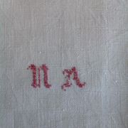 5 cotton dammase monogrammed towels NA