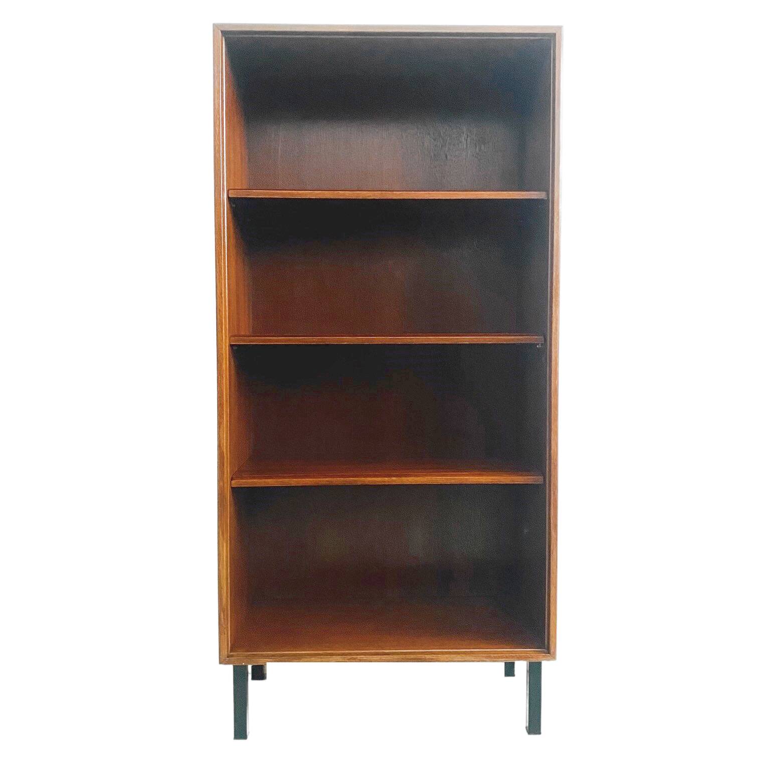 Vintage retro bookcase danish design teak wood