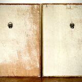 Set of two reproductions of Redouté framed in gilded wood.