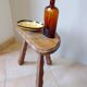 Wood tripod stool