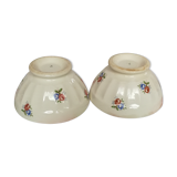 2 old Badonviller bowls to walk with vintage flowers