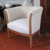 Paire fauteuils tonneau