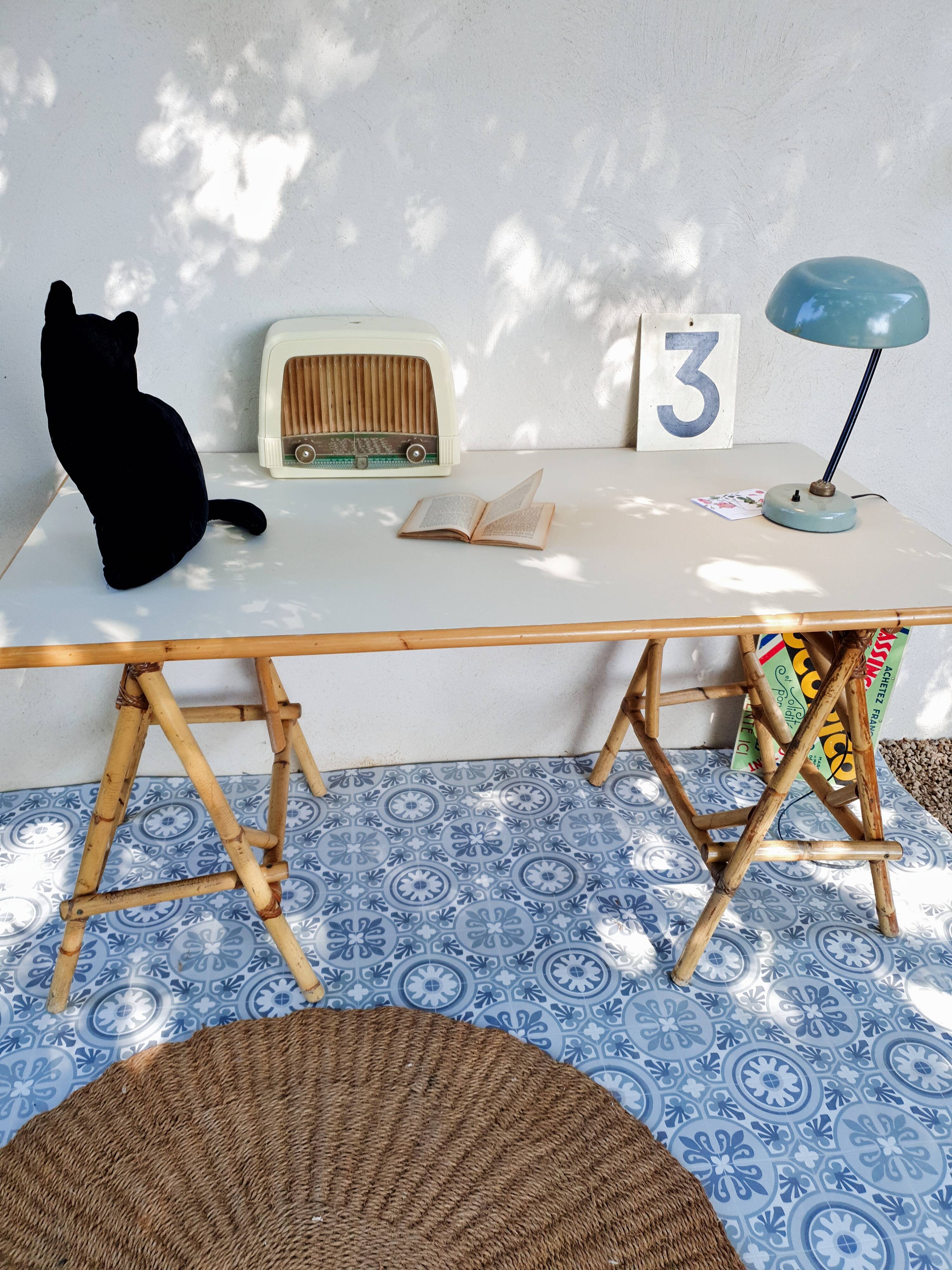 Bureau en rotin