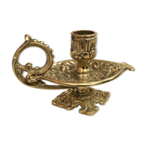 Golden brass candle holder Napoleon III style