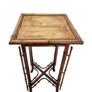 French Bamboo Art Nouveau Plant Table, late 1800s