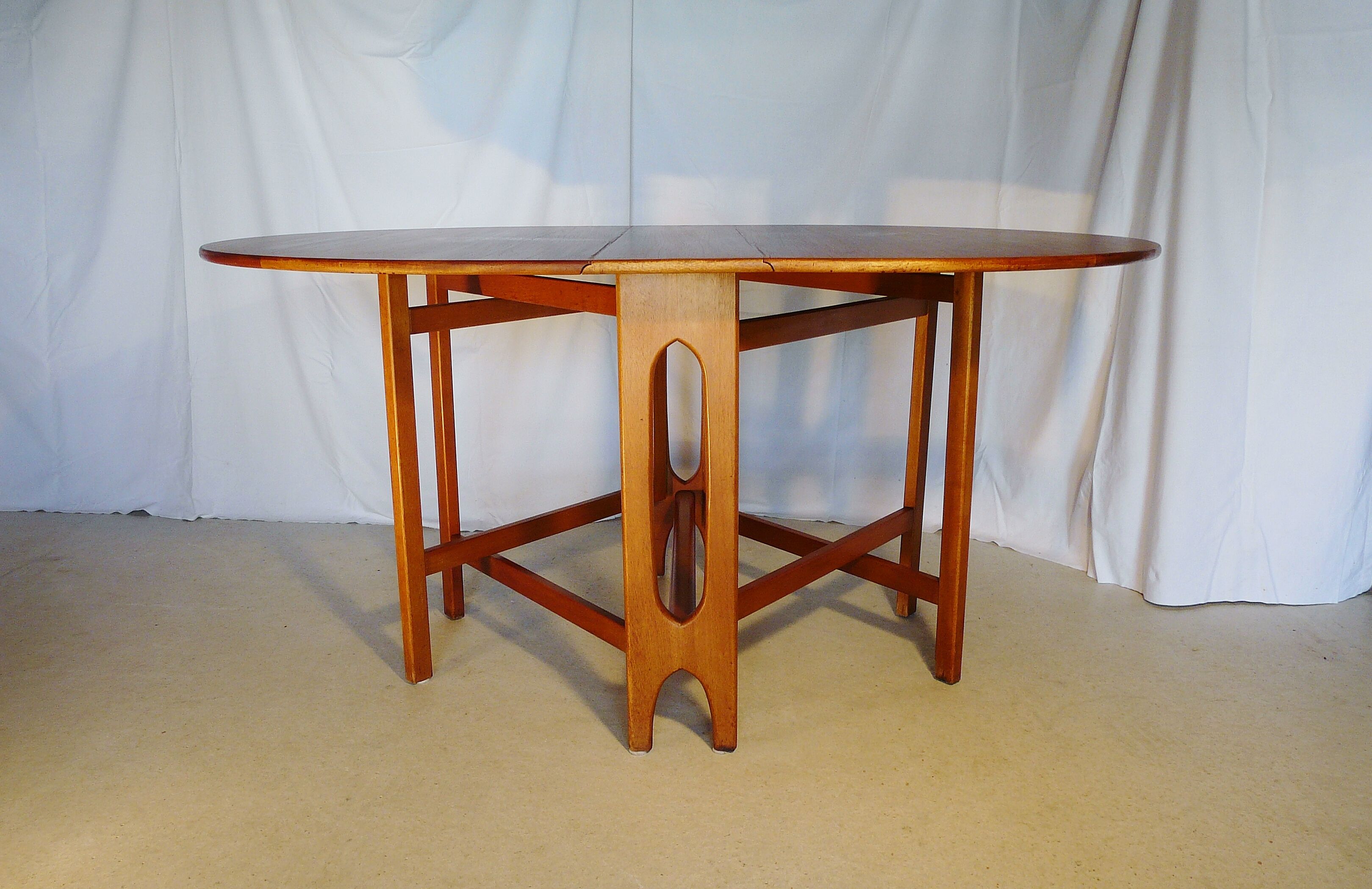 Scandinavian folding table in Jentic blond teak