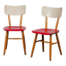 Paire de chaises produites par Ton dans les années 1960