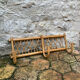 Vintage rattan wall coat rack