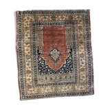 Tapis ancien persan Tabriz en soie très fin 135x160 cm