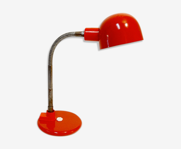 Lampe vintage rouge par Aluminor