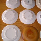 Set of 12 different flat plates