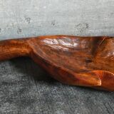 Antique XXL carved solid wood leaf cutter