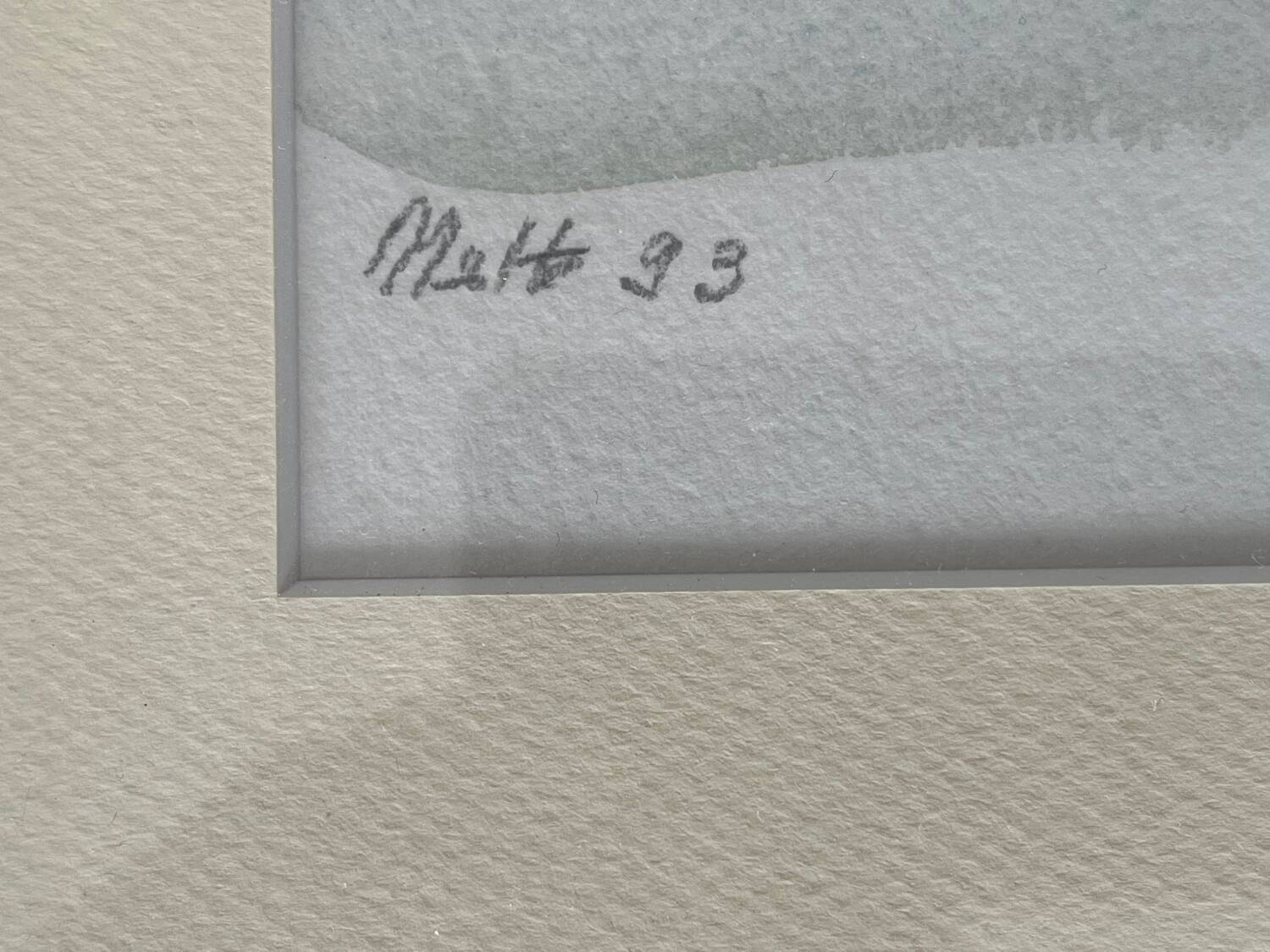 Watercolor representing the island of Malta signed B de Maisonneuve