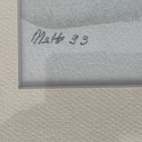 Watercolor representing the island of Malta signed B de Maisonneuve