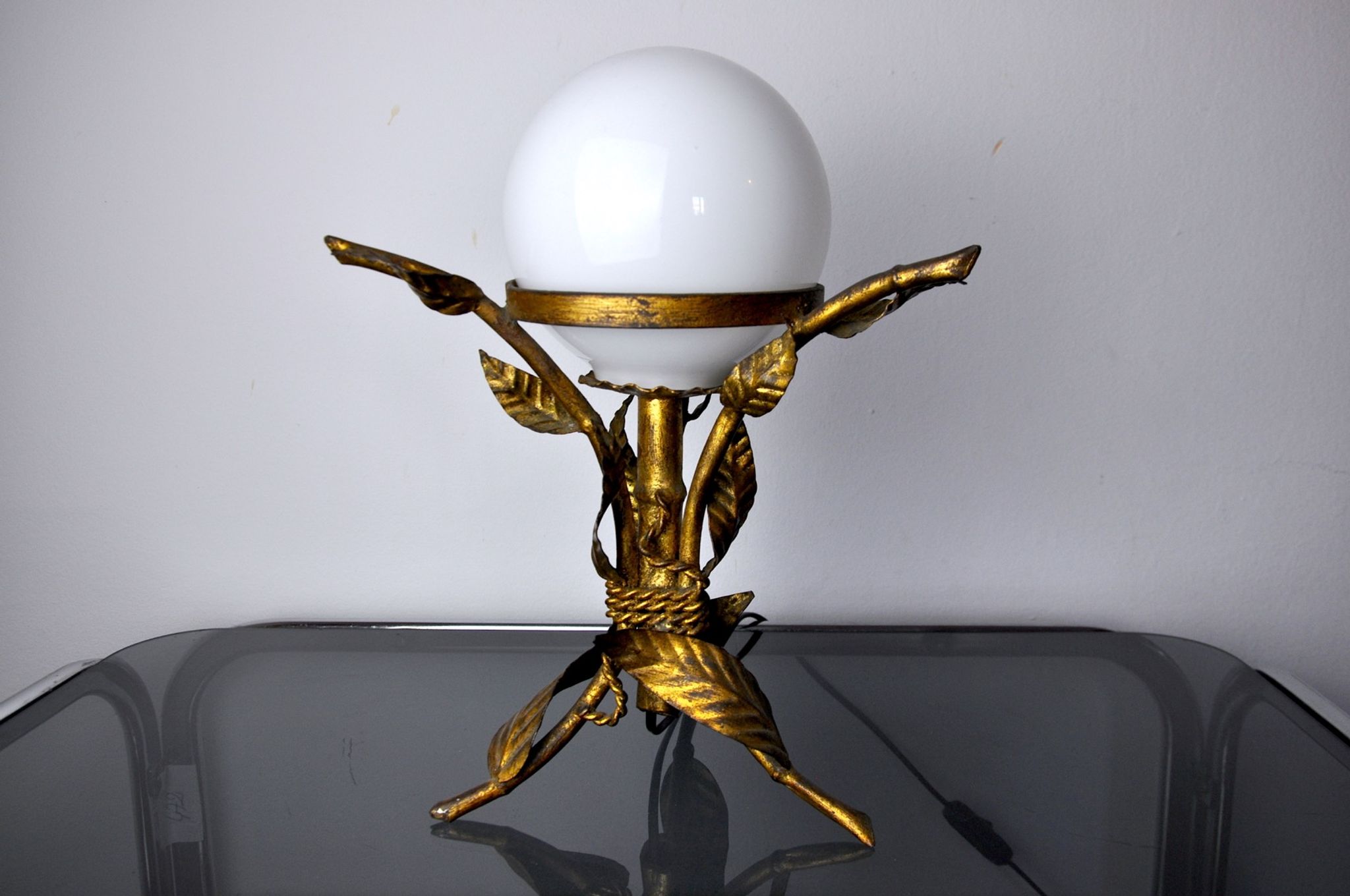 Floral table lamp, Art Deco, Spain, 1960