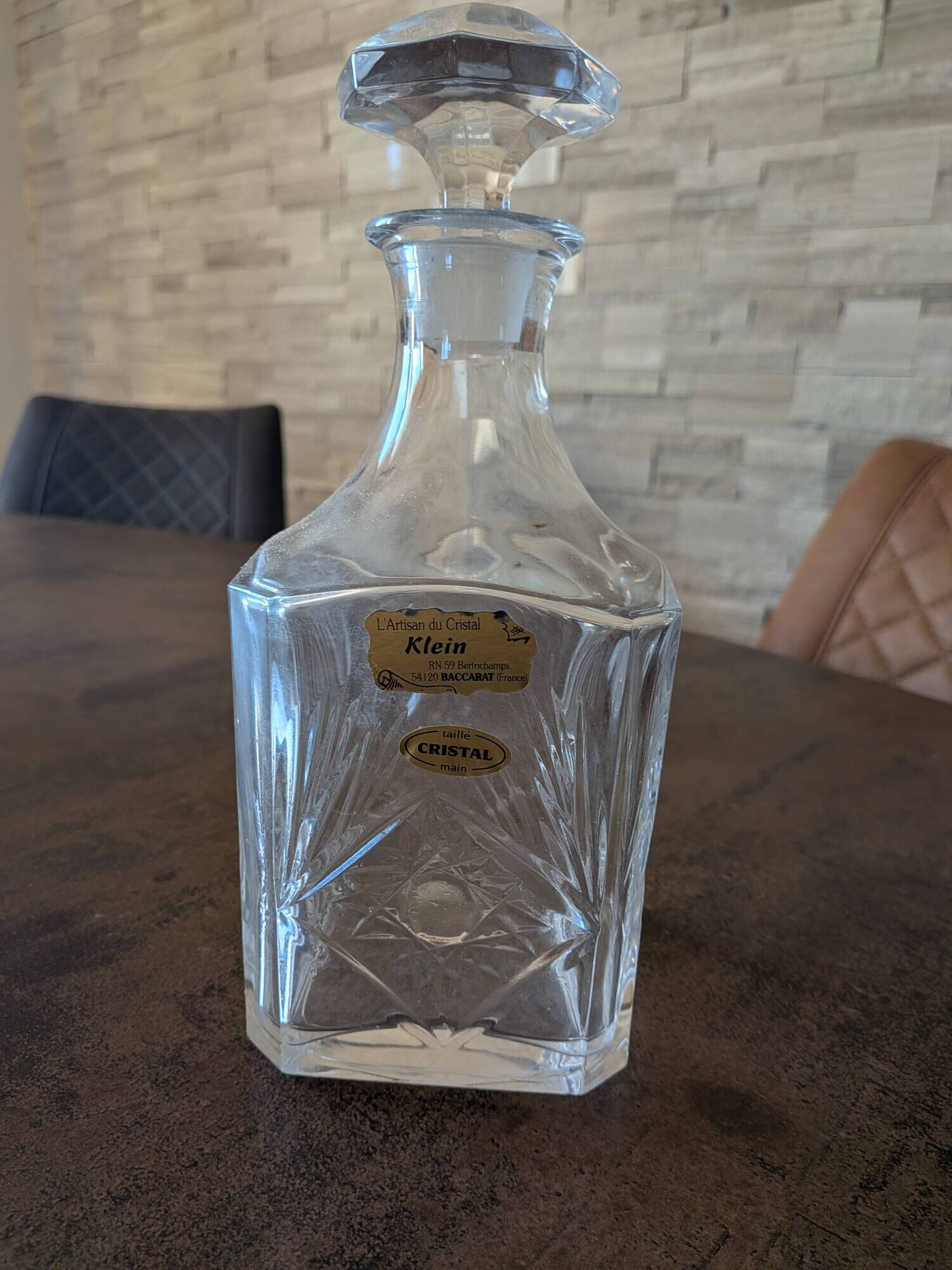 Small crystal carafe