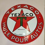 Texaco enamelled plate