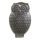 Owl empty pewter pocket signed Erve