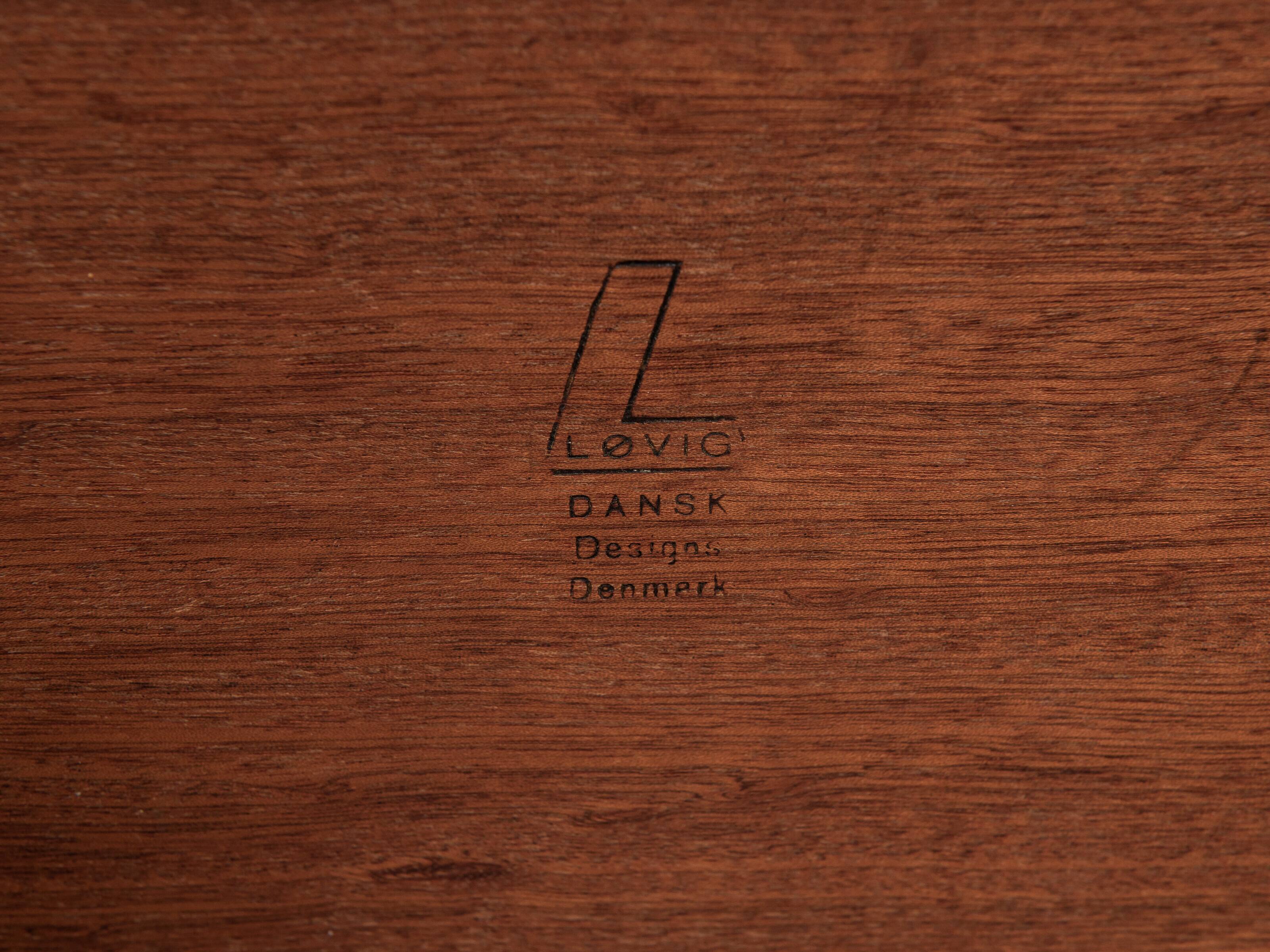 Midcentury Danish desk in teak by Peter Løvig Nielsen - 1968