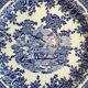 Set of four flat plates from English earthenware.
