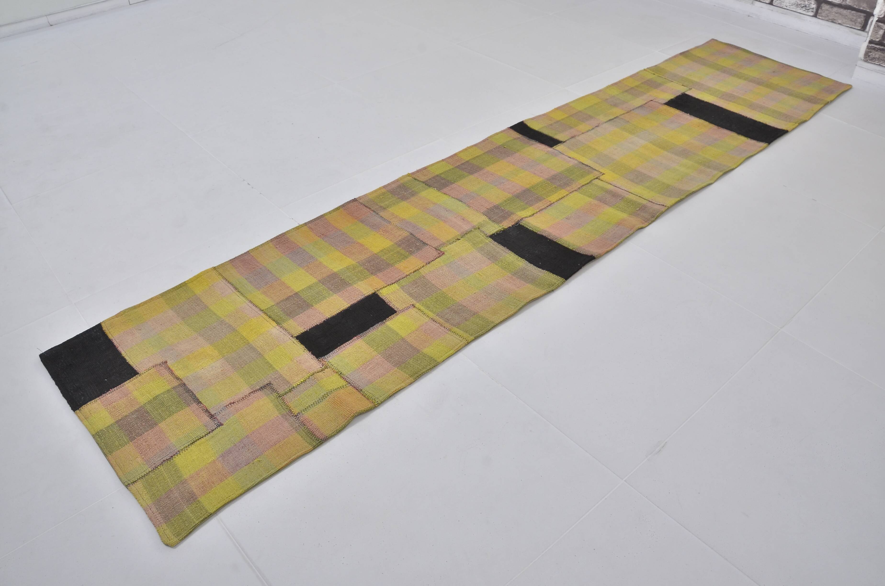 Vintage Anatolian Wool Kilim Runner 3886