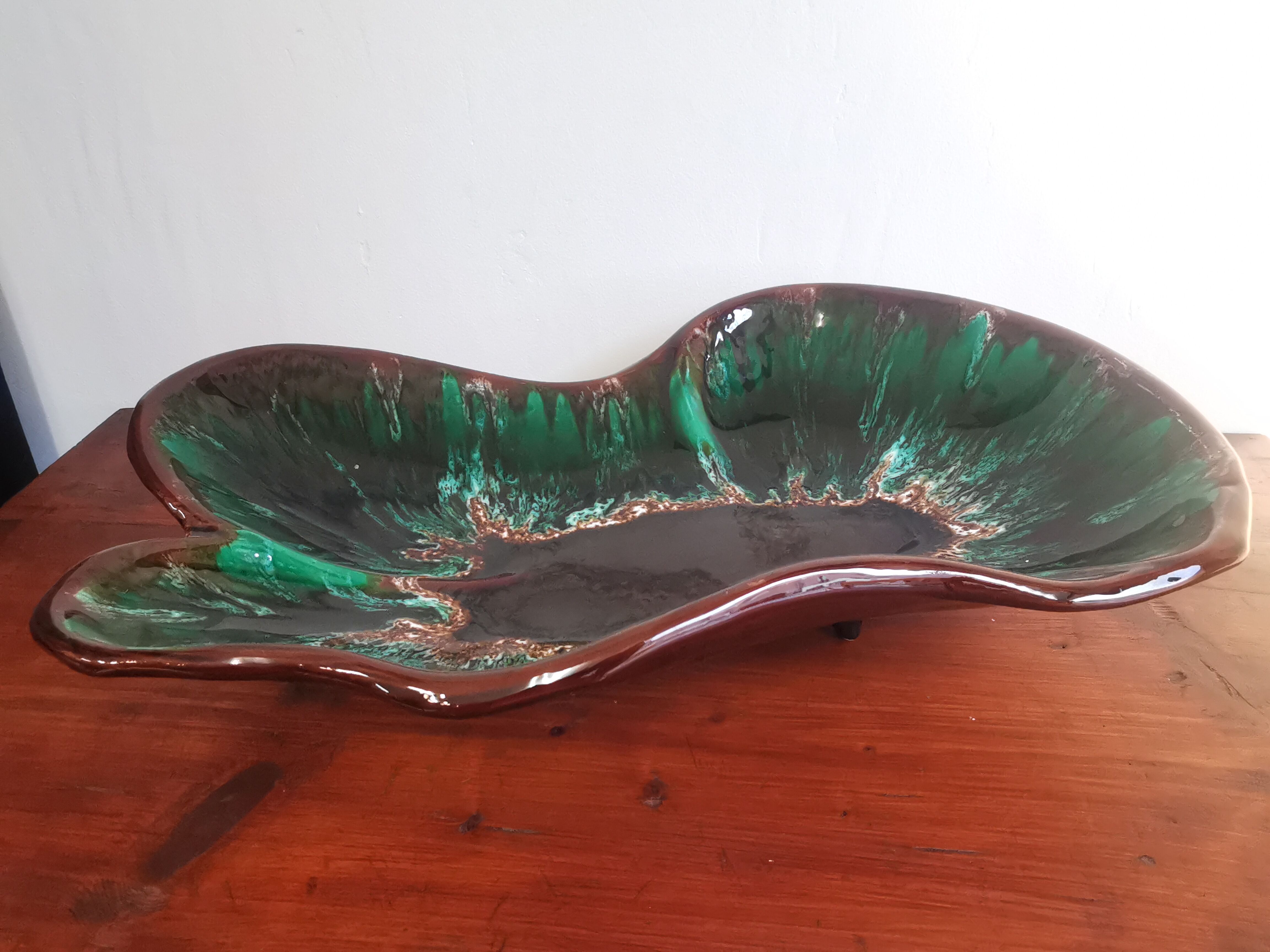 Ceramic centerpiece Vallauris mid century