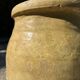 Ancient terracotta pottery jar from the 19th century.