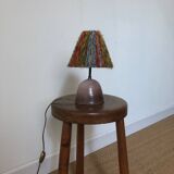 Ceramic and wool lamp