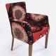 Fauteuil ethnic bergere
