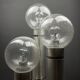 Brushed aluminium floor lamp, Italy, 1970s