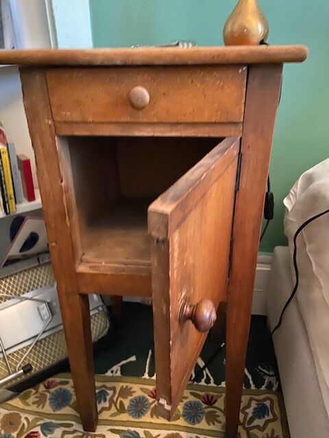 Rustic bedside table
