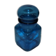 Blue glass jar