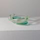 Vintage mid-century artisanal glass catchall.