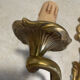 Set of 2 Louis XV bronze wall lights
