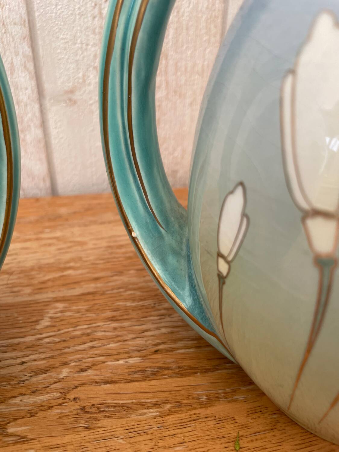 Pair of ceramic jugs from Lunéville
