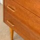 Commode vintage 1960’s  à poignées gainées.
