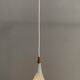 Holmegaard grey glass hanging lamp 1960s
