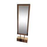 Solid wood standing mirror
