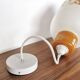 Vintage 70s opaline pendant lamp "Orangey white"